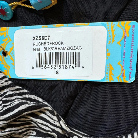 NWT Anthropologie Plenty by Tracy Reece Ruched knit dress fit and flare, black - Picture 13 of 14